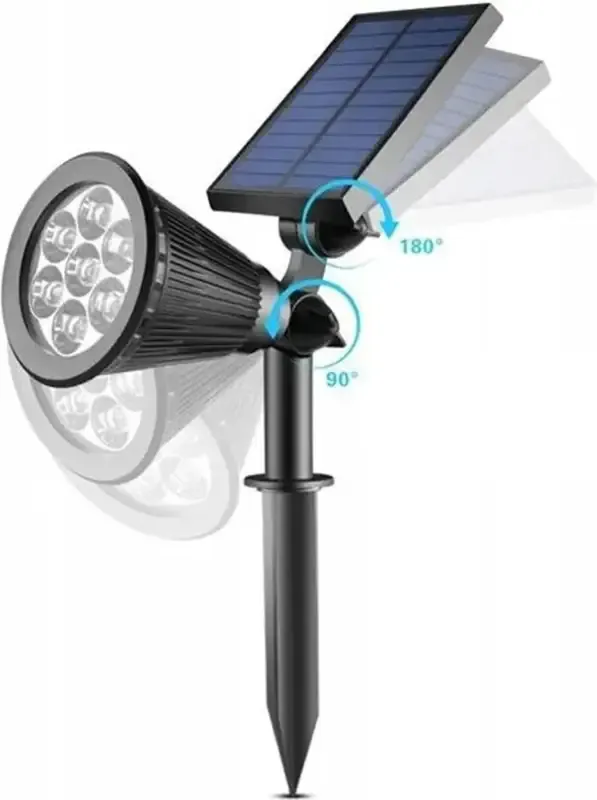 lampa solarna led reflektor ogrodowy idealny do oświetlenia roślin
