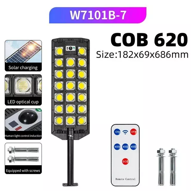 wymiary latarni solarnej W7100-B7