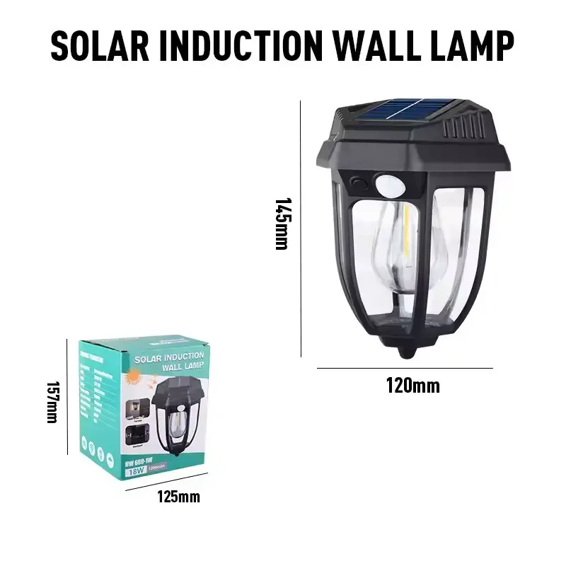 Wymiary lampki ściennej HW 660-1W