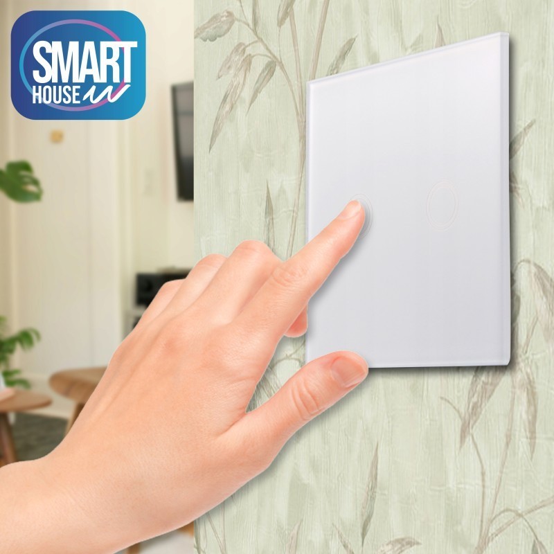 Włącznik dotykowy podwójny szklany seria Smart House